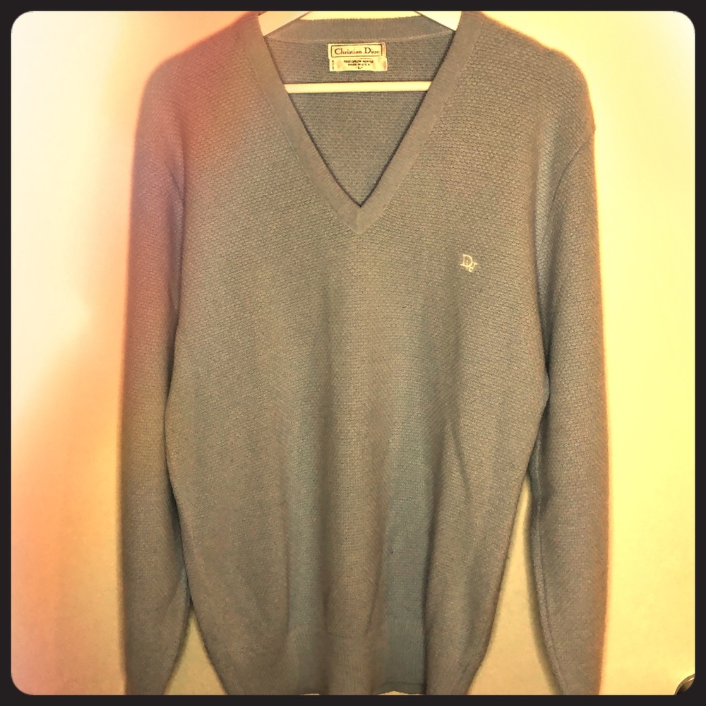Vintage Christian Dior V-Neck Sweater